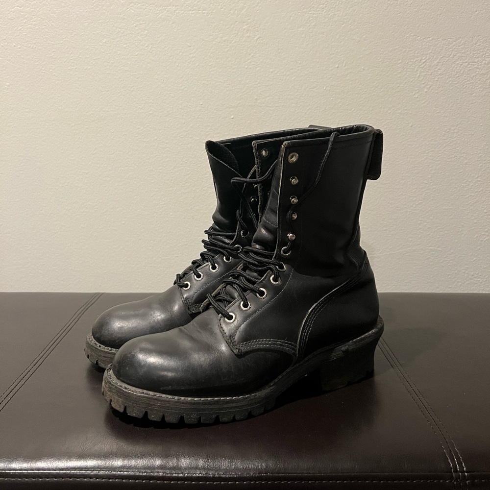 Red Wing Logger Boots 699 Size 8.5 Soft Toe